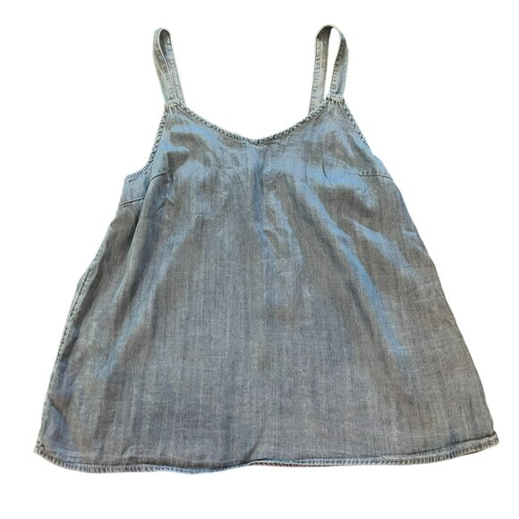 Women's NWT C&C California Lightweight Chambray Tank Top Size Small - Picture 1 of 5